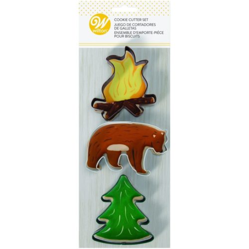 Wilton cookie cutters fire/bear/tree set/3 bij cake, bake & love 5