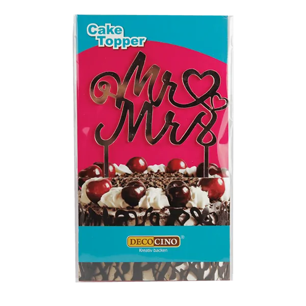 Caketopper mr&mrs rosé goud bij cake, bake & love 5 Caketopper mr&mrs rosé goud