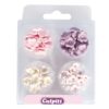 Culpitt suikerdecoratie mini bloemen roze-wit-paars pk/100 bij cake, bake & love 3