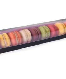 House of marie - macaron doosje zwart/roze large bij cake, bake & love 10