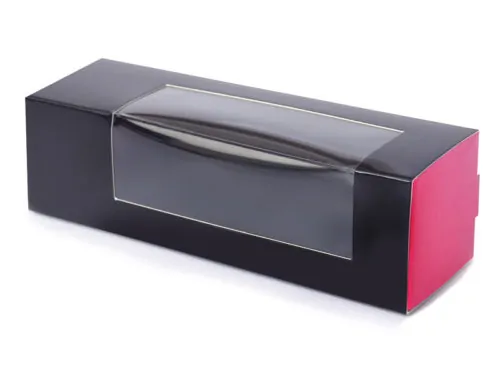 House of marie - macaron doosje  zwart/roze small - afbeelding 3