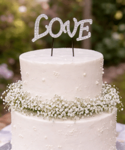 Alternative view of Cake Star Cake Topper strass Love