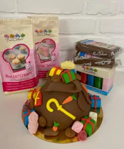 Zak van Sinterklaas Taartje Pakket + stap-voor-stap instructiefilmpje (zonder bakvorm)