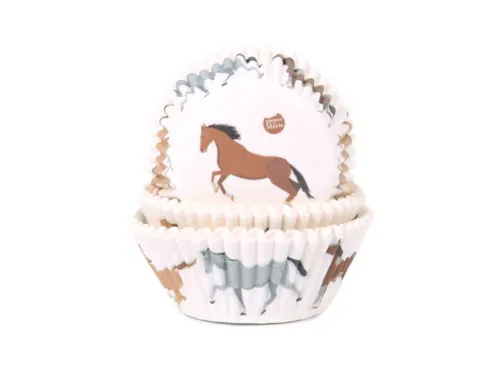 House of marie baking cups paarden pk/50