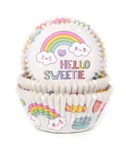 House of Marie Baking Cups Hello Sweetie pk/50