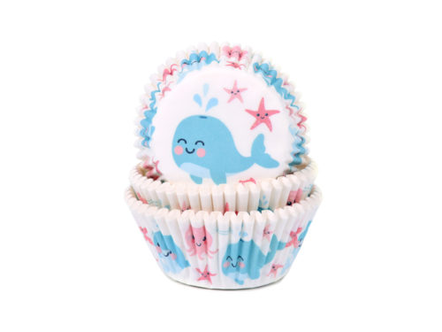 House of marie baking cups walvis/gender reveal bij cake, bake & love 5