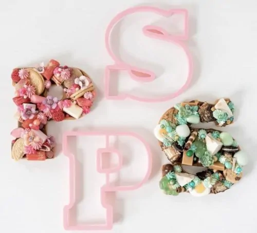 Koekjesuitsteker chocolade letter s - 13,5 cm