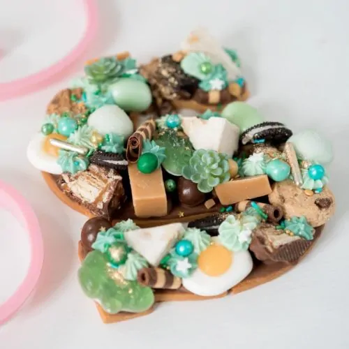 Koekjesuitsteker chocolade letter s - 13,5 cm - afbeelding 2