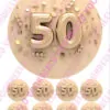 Eetbare taartprint 50 jaar 2 - 18 cm rond + 8 cupcake rondjes bij cake, bake & love 2 Eetbare taartprint 50 jaar 2 - 18 cm rond + 8 cupcake rondjes bij cake, bake & love 1