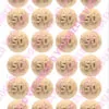 Eetbare cupcakeprint 50 jaar 2 - 24 cupcake rondjes bij cake, bake & love 2 Eetbare cupcakeprint 50 jaar 2 - 24 cupcake rondjes bij cake, bake & love 1