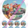 Eetbare taartprint animal crossing 1 - 18 cm rond + 8 cupcake rondjes bij cake, bake & love 3