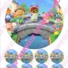 Eetbare taartprint animal crossing 2 - 18 cm rond + 8 cupcake rondjes bij cake, bake & love 3