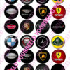 Eetbare cupcakeprint auto logo's - 24 cupcake rondjes bij cake, bake & love 1