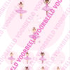 Eetbare taartprint ballet 1 - 18 cm rond + 8 cupcake rondjes bij cake, bake & love 1