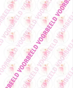 Eetbare Cupcakeprint Ballet 2 - 24 cupcake rondjes