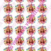 Eetbare cupcakeprint barbie 1 - 24 cupcake rondjes bij cake, bake & love 3