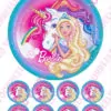 Eetbare taartprint barbie 3 - 18 cm rond + 8 cupcake rondjes bij cake, bake & love 4 Eetbare taartprint barbie 3 - 18 cm rond + 8 cupcake rondjes bij cake, bake & love 3