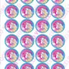 Eetbare cupcakeprint barbie 3 - 24 cupcake rondjes bij cake, bake & love 1