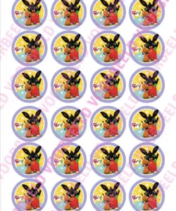 Eetbare Cupcakeprint Bing 1 - 24 cupcake rondjes