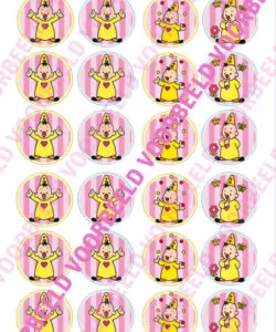 Eetbare Cupcakeprint Bumba 2 - 24 cupcake rondjes