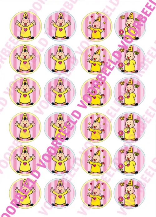 Eetbare cupcakeprint bumba 2 - 24 cupcake rondjes