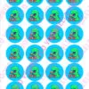 Eetbare cupcakeprint dinosaurus 3 - 24 cupcake rondjes bij cake, bake & love 3