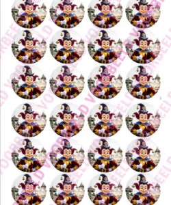 Eetbare Cupcakeprint Efteling 1 - 24 cupcake rondjes