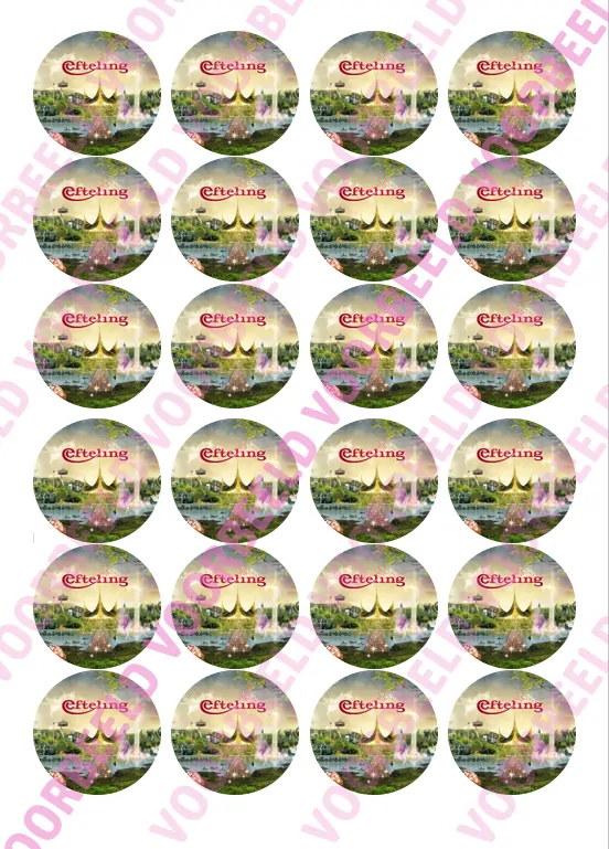 Eetbare cupcakeprint efteling 2 - 24 cupcake rondjes bij cake, bake & love 5 Eetbare cupcakeprint efteling 2 - 24 cupcake rondjes