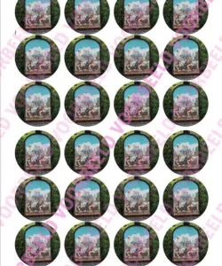 Eetbare Cupcakeprint Efteling 3 - 24 cupcake rondjes