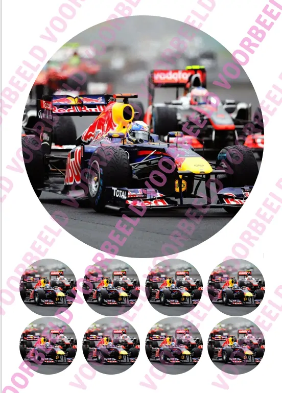 Eetbare taartprint f1 - 18 cm rond + 8 cupcake rondjes bij cake, bake & love 5 Eetbare taartprint f1 - 18 cm rond + 8 cupcake rondjes