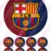 Eetbare taartprint fc barcelona - 18 cm rond + 8 cupcake rondjes bij cake, bake & love 3