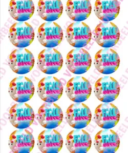 Eetbare Cupcakeprint Fall Guys 1 - 24 cupcake rondjes
