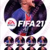 Eetbare taartprint fifa21 - 18 cm rond + 8 cupcake rondjes bij cake, bake & love 3