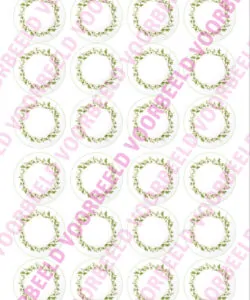 Eetbare Cupcakeprint Geometrisch 3 - 24 cupcake rondjes
