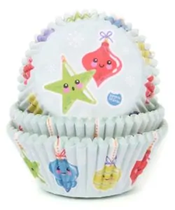 House of Marie Baking Cups Kerstballen pk/50