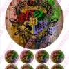 Eetbare taartprint harry potter 1 - 18 cm rond + 8 cupcake rondjes bij cake, bake & love 1