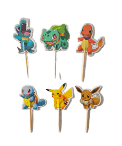 Pokemon cupcake prikkers 24 stuks