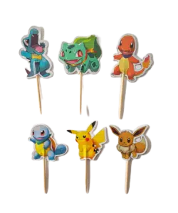 Pokemon cupcake prikkers 24 stuks