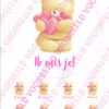 Eetbare taartprint ik mis je - 18 cm rond + 8 cupcake rondjes bij cake, bake & love 3