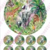 Eetbare taartprint jungle 1 - 18 cm rond + 8 cupcake rondjes bij cake, bake & love 4 Eetbare taartprint jungle 1 - 18 cm rond + 8 cupcake rondjes bij cake, bake & love 3