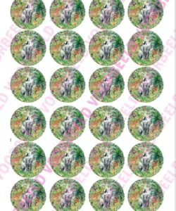 Eetbare Cupcakeprint Jungle 1 - 24 cupcake rondjes