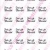Eetbare cupcakeprint just married 1 - 24 cupcake rondjes bij cake, bake & love 1