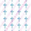 Eetbare cupcakeprint kruis blauw 1 - 24 cupcake rondjes bij cake, bake & love 1