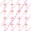 Eetbare cupcakeprint kruis roze 1 - 24 cupcake rondjes bij cake, bake & love 1