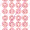 Eetbare cupcakeprint kruis roze 2 - 24 cupcake rondjes bij cake, bake & love 3