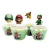 Mario bros cupcake wrapper + poppetjes set 12 bij cake, bake & love 3