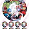 Eetbare taartprint marvel 1 - 18 cm rond + 8 cupcake rondjes bij cake, bake & love 3
