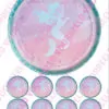 Eetbare taartprint mermaid 4 - 18 cm rond + 8 cupcake rondjes bij cake, bake & love 3