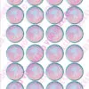 Eetbare cupcakeprint mermaid 4 - 24 cupcake rondjes bij cake, bake & love 3