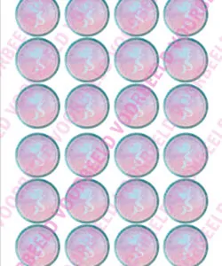 Eetbare Cupcakeprint Mermaid 4 - 24 cupcake rondjes